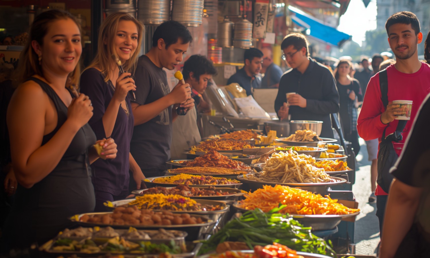 Local food market experience